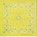 Standard Neon Yellow Paisley Bandanna